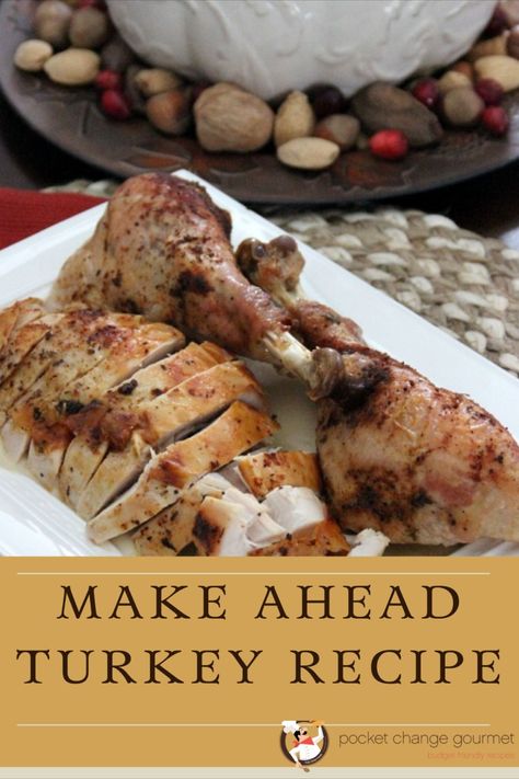 a slice of turkey on a white plate. Boneless Turkey Roast, Make Ahead Turkey, Preparing A Turkey, Thanksgiving Morning, How To Make Turkey, Holiday Dinner Table, The Time Has Come, Turkey Recipe, Turkey Dinner