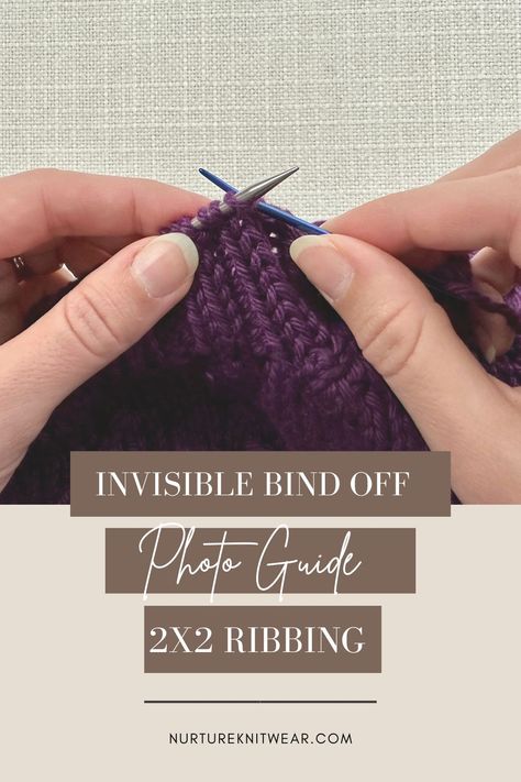 Sewn Bind Off Knitting, Invisible Bind Off Knitting, Tubular Bind Off Knitting, Knit Bind Off Methods, How To Cast Off In Knitting, Italian Bind Off, Casting Off Knitting, Bind Off Knitting, Kitchener Stitch