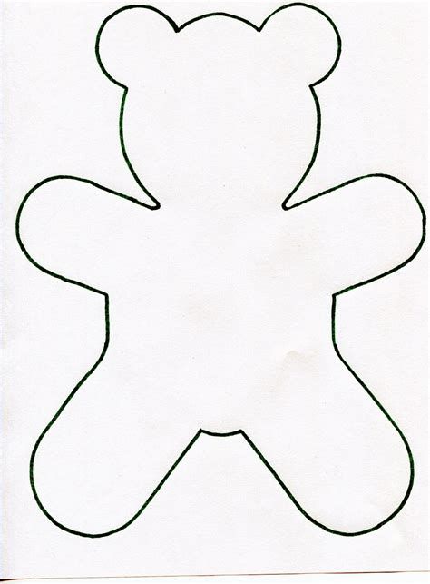 Teddy Bear Template Free Printable, Bear Template Free Printable, Teddy Bear Outline, Teddy Bear Template, Bear Outline, Corduroy Bear, Cube Template, Bear Template, Teddy Bear Drawing