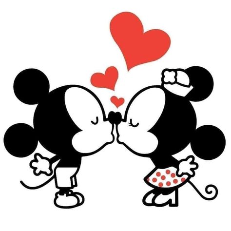 Mickey And Minnie Tattoos, Valentines Toppers, Valentines Diy Kids, Mickey And Minnie Kissing, Mouse Paint, Hugs And Kisses Quotes, Tumblr Hipster, Art Letters, Mouse Pictures