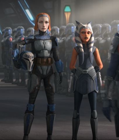 Bo Katan And Ahsoka, Ahsoka And Bo Katan, Jedi Padme, Bo Katan, Ashoka Tano, Star Wars The Old, Star Wars Ahsoka, Star Wars Facts, Star Wars Drawings