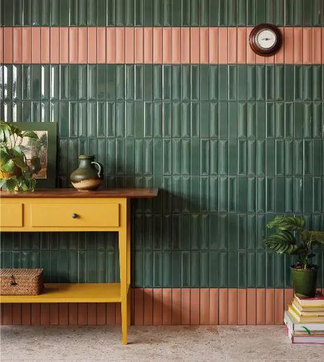 Textured Wall Tile, Green Mosaic, Glazed Walls, Mosaic Wall Tiles, Hexagonal Mosaic, Kitchen Wall Tiles, Tiles Texture, Outdoor Tiles, Textured Wall