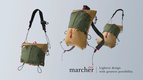 marcher 3-way bag | sacoche, tote & backpack by greenroom — Kickstarter Myog Backpack, Backpack Design Concept, Bikepacking Bags, Urban Bags, Men Mode, Adventure Bags, Unique Backpacks, Design Moodboard, College Fits