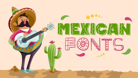 Mexican Signs, Mexican Lettering, Mexican Typography, Mexican Branding, Mexican Banner, Latin Festival, Mexican Clipart, Sign Lettering Fonts, Mexican Graphic Design