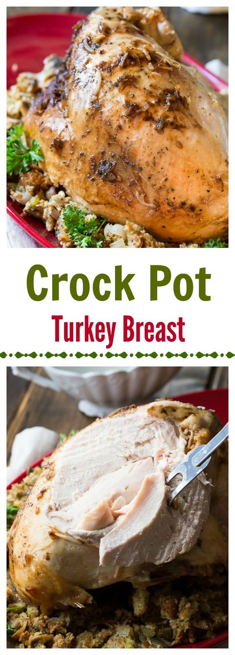 Crock Pot Turkey Breast. Turkey cooked in a slow cooker is tender and delcious. A crock pot makes it easy to enjoy turkey any day of the year. Crock Pot Turkey Breast, Crock Pot Turkey, Turkey Breast Crockpot, Herbed Butter, Slow Cooker Turkey Breast, Crockpot Turkey, Turkey Breast Recipe, Slow Cooker Turkey, Crockpot Dishes