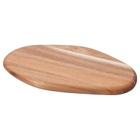 FASCINERA Chopping board, acacia, 11x7 ½ ". This is a chopping board out of the ordinary. Made of acacia wood from more sustainable sources, with a personal organic shape and visible grains. Just as good to chop on as to serve from. Solid acacia wood. Chacuterie Board, Ikea Food, Ikea Ireland, Outdoor Kitchen Appliances, Kids Flooring, Cold Cuts, Organization Furniture, Bathroom Plants, Ikea Family