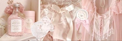 Rose Gold Banner Discord, Rose Gold Twitter Header, White And Pink Aesthetic Header, Pink Coquette Twitter Header, Rose Gold Header, Pastel Pink Aesthetic Header, Coquette Twt Header, Pastel Pink Twitter Header, Soft Pink Twitter Header