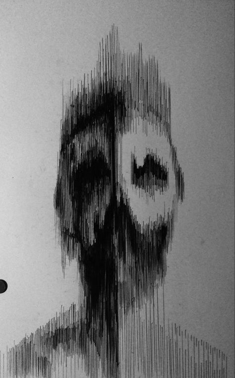 Surreal Art Pencil, Horror Pen Art, Black Pen Illustration, Dark Pen Art, Creepy Pen Drawings, Remove Drawing, Black Pen Drawing Ideas, Horror Art Dark Sketch, Surealism Art