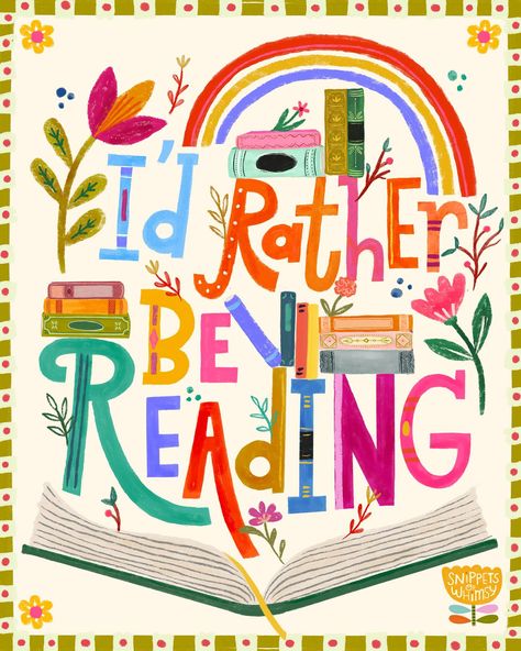 I'd rather be reading. Bookish quote Library Poster Design, Book Lover Quotes, Library Poster, Reading For Kids, Room Illustration, Bookish Quotes, Meeting Ideas, Book Club Meeting, Library Inspiration