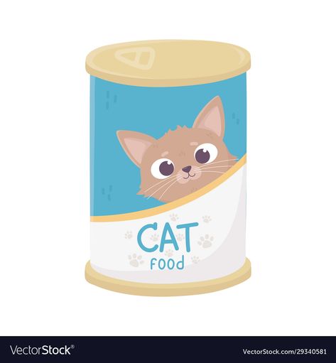 Cat Food Illustration, Food Vector Art, Campaign Moodboard, Food Vector, Notice Board, Cute Food Art, Cat Animal, Food Illustrations, Advertising Campaign