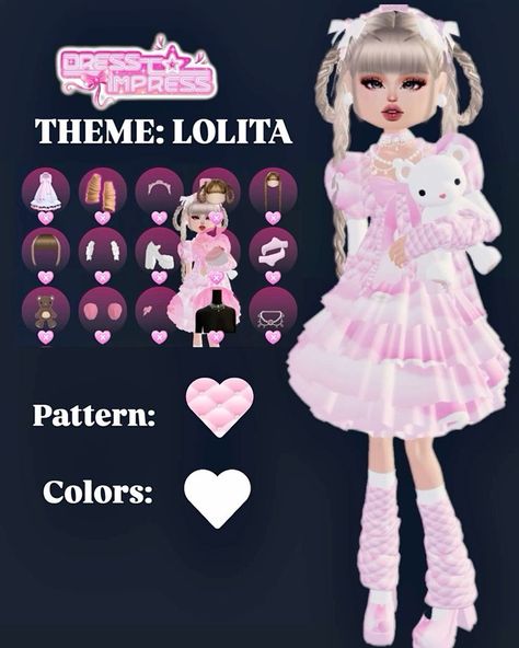 #dresstoimpress #dresstoimpresscode #dress #sims4 #roblox #dti #dresscombo Doll Dress To Impress No Vip, Dti Kawaii Outfit Non Vip, Dti Theme Outfits Non Vip, Dti Outfits Not Vip, Dti Outfits Without Vip, Lolíta Fashion Dress To Impress Outfits, Outfit Ideas Dti No Vip, Decor Dti Outfit, Cute Outfits Dti