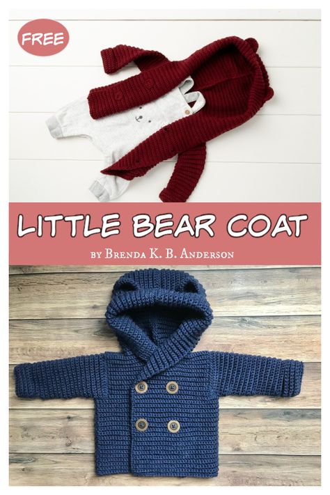 Little Bear Coat Free Crochet Pattern Crochet Teddy Bear Jacket Free Pattern, Build A Bear Crochet Clothes Pattern Free, Crochet Teddy Bear With Clothes, Crochet Teddy Bear Sweater, Crochet Teddy Bear Clothes Free Pattern, Crochet Teddy Bear Sweater Pattern Free, Crochet Teddy Clothes, Crochet Teddy Bear Clothes, Build A Bear Crochet Clothes Pattern