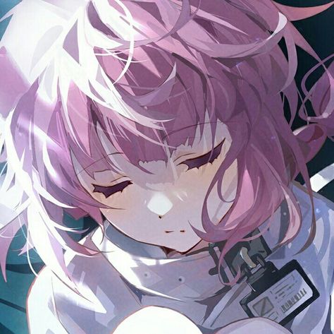 Anime Closed Eyes, Aesthetic Mitsuri Pfp, Pink Hair Girl Pfp, Animes Pfp Dark Girl, Pink Hair Girl Art, Anime Succubus Pink Hair, Cute Text Symbols, Anime Eyes, Art Icon