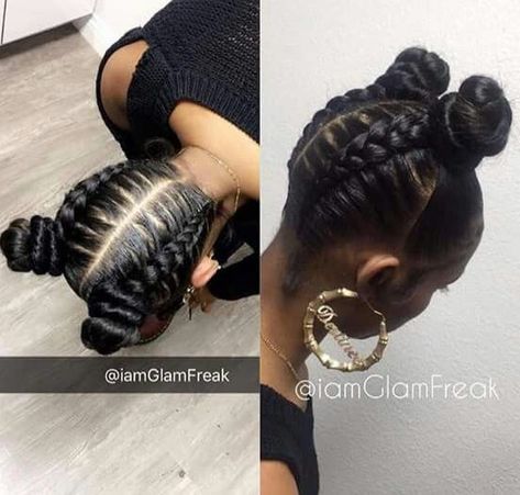 protective styles for natural hair Two Braids Hairstyle, Two Goddess Braids, Hair With Braids, Jumbo Braiding Hair, Two Buns, Beautiful Natural Hair, Two Braids, Hair Braiding, Natural Hair Updo