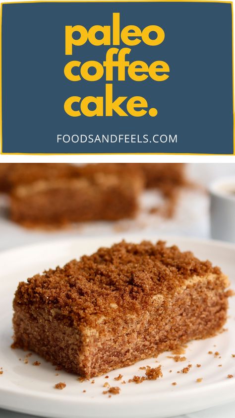 Paleo Coffee Cake, Paleo Coffee, Cassava Flour Recipes, Aip Baking, Autoimmune Paleo Recipes, Cinnamon Crumble, Cinnamon Coffee Cake, Coffee Cake Recipe, Cassava Flour