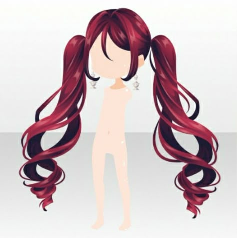 Twintail Hairstyles Drawing, Twintail Hairstyles, Hairstyles Tied, Cocoppaplay Hair, Chibi Hairstyles, Cocoppa Hair, Anime Hairstyles Male, Hairstyles Anime, Tail Hairstyle