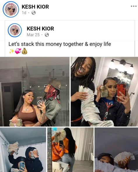 #COUPLEGOALS #GOALS #COUPLES #BADDIES #MONEY Getting Money With Bae, Relationship And Money Goals, Couples Making Money Goals, Couples Getting Money Together, Black Couple Money, Couples Money, I John, Couple Goals, How To Make Money