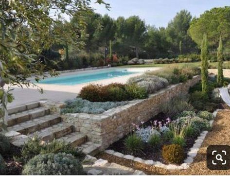 Pool Photoshoot, Provence Garden, Pool Landscape Design, Swimming Pond, Mediterranean Garden, Backyard Pool Designs, Swimming Pools Backyard, Swimming Pool Designs, Garden Pool