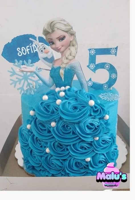 Frozen Cake Designs, Elsa Torte, Elsa Birthday Cake, Elsa Cake Toppers, Pastel Frozen, Frozen Birthday Party Cake, Frozen Themed Birthday Cake, Elsa Cake Frozen, Bolo Frozen