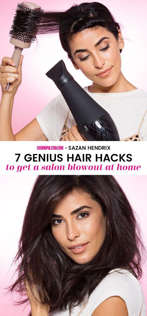 Blowout Hairstyle - How to Do a Blowout Video Blow Dry Hair For Volume, Blow Dry Hair Straight, Blowout At Home, Sazan Hendrix, Beach Waves Hair Tutorial, Salon Blowout, Beach Wave Hair, Blow Dry Hair, Blowout Hair