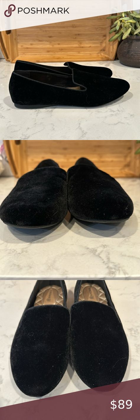 Birdies Starling Flat Loafer In Black Velvet Slip On Shoes smoking slipper Birdies Starling, Birdies Shoes, Starling, Birdy, On Shoes, Black Velvet, Slip On Shoes, Loafer Flats, Loafers