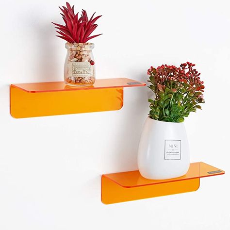 Command Shelves, Acrylic Wall Shelf, Small Wall Shelf, Contemporary Shelving, White Floating Shelves, Acrylic Shelf, Wall Closet, Cable Clips, Floating Wall Shelves