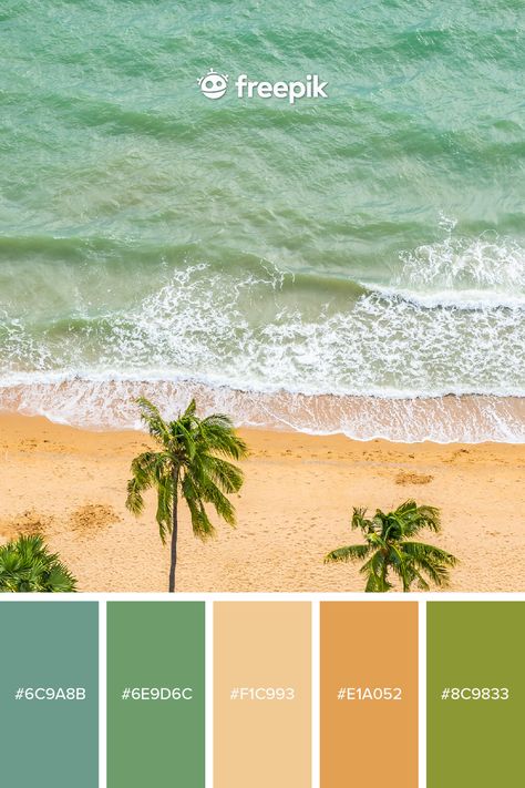 Florida Color Palette, Beach Color Palette, Ocean Color Palette, Color Palets, 2024 Beach, Summer Color Palettes, Beach Color Palettes, Beach Inspo, House Color Palettes