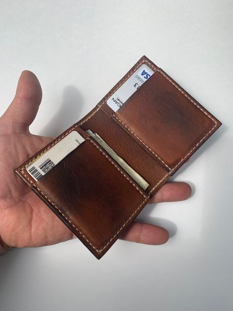 Excited to share the latest addition to my #etsy shop: Leather bifold wallet, Card wallet, Brown leather wallet, four pocket wallet https://etsy.me/2Oj1qbi #accessories #wallet #wedding #brownleatherwallet #bifoldwallet #leatherbifold #cardwallet #billfold #topgrainlea Leather Billfold, Brown Leather Wallet, Leather Card Wallet, Pocket Wallet, Leather Bifold Wallet, Key Case, Top Grain Leather, Card Wallet, Leather Working