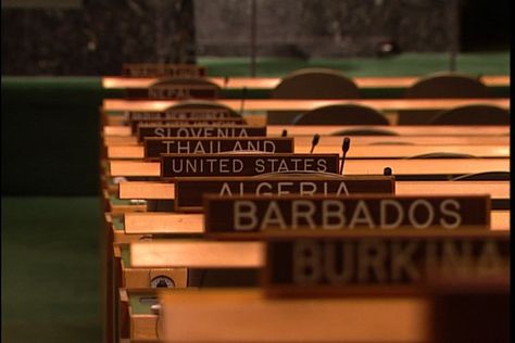 New York City, NY: CU United Nations name plate for Algeria, US, Barbados Stock Footage,#CU#United#NY#York New York United Nations, United Nations New York, Aesthetic Careers, United Nations Aesthetic, Model United Nations, Law Life, International Studies, International Law, International Relations