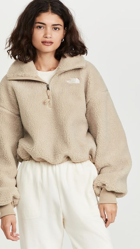 The North Face Platte Sherpa Zip Jacket | SHOPBOP Sherpa Jacket Outfit, Sherpa Jacket, North Face Jacket, Zip Jacket, Jacket Outfits, Fleece Jacket, Fashion Designer, North Face, What To Wear