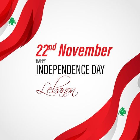 Vector illustration of happy lebanon ind... | Premium Vector #Freepik #vector #happy-independence #republic #independence #national-day Lebanon Independence Day, Patriotic Banner, Shadow Tattoo, Happy Independence, Happy Independence Day, Day Work, Vector Photo, Lebanon, Saudi Arabia