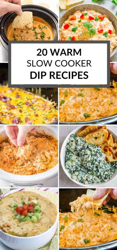 Crockpot Dip Recipes, Crockpot Dip, Slow Cooker Dip Recipes, Dip Recipes Crockpot, Soup Shooters, Slow Cooker Dips, Dip Recipes Hot, Slow Cooker Appetizers, Crock Pot Dips