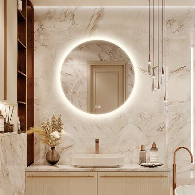 Mirror with led lights