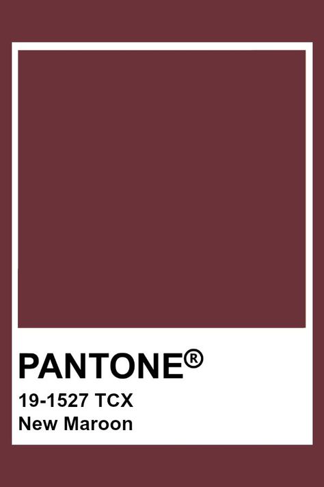 PANTONE 19-1527 TCX New Maroon pantone color maroon Maroon Pantone, Wine Color Palette, Maroon Color Palette, Pantone Tcx, Pantone Red, Pantone Color Chart, Pantone Swatches, Color Knowledge, Pantone Colours