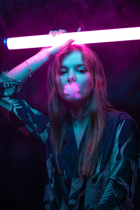 HD photo by Igor Rand Neon Photography Aesthetic, Neon Lights Photography, Gcse Photography, Neon Photography, Lights Photography, Photography Light, Clubbing Aesthetic, Creative Portrait Photography, Aesthetic Background