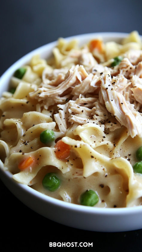 Transform your leftover turkey into a comforting pasta dish with sautéed veggies, egg noodles, and a creamy sauce - leftover turkey and noodles recipe. Save this easy turkey leftover recipe for the perfect way to repurpose holiday leftovers into a delicious meal! Check out the blog for more ideas! Turkey And Egg Noodles, Turkey Egg Noodles, Turkey Thanksgiving Recipe, Leftover Turkey Breast, Turkey And Noodles, Leftover Turkey Ideas, Turkey And Noodles Recipe, Recipes For Leftover Turkey, Thanksgiving Sliders