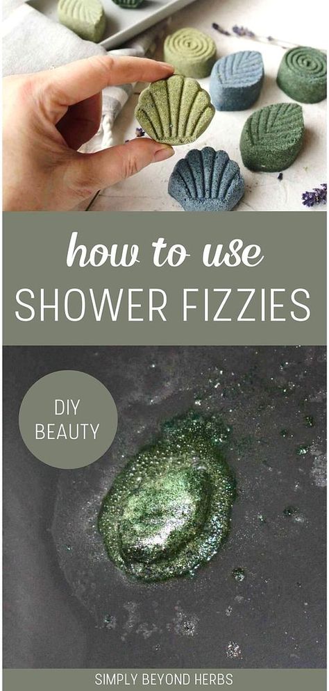 Incorporate shower fizzies into your homemade beauty products collection for an enhanced shower experience. Acting as essential oil diffusers, they provide therapeutic benefits and relaxation in just 15 minutes. Learn the simple steps to use them effectively. Find more Natural Remedies, DIY Health, and Green Living solutions at simplybeyondherbs.com. Diy Natural Beauty Recipes, Easy Sugar Scrub, Shower Fizzies, Shower Tablets, Menthol Crystals, Natural Beauty Recipes, Natural Beauty Diy, Homemade Beauty, Beauty Diy