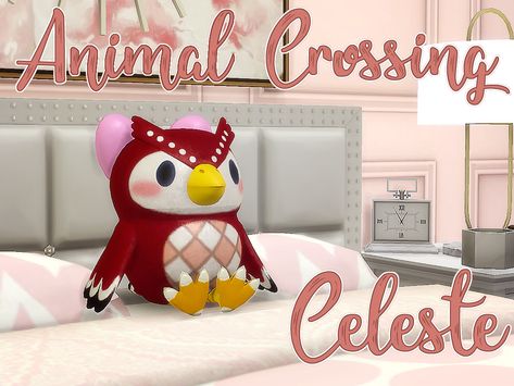 wishelsims: Celeste - An Animal Crossing Plushie... - PsychoticCoven Sims 4 Animal Crossing, Pokemon Plushies, Los Sims 4 Mods, Sims Packs, Sims 4 Anime, Sims 4 Clutter, Sims Games, The Sims 4 Download, Sims 4 Cc Packs