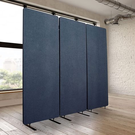 Amazon.com: Stand Up Desk Store ReFocus Freestanding Noise Reducing Acoustic Room Wall Divider Office Partition (Cool Grey, 72" x 66", Zippered 3-Pack) : Office Products Partition Wall Movable, Acoustic Room, Freestanding Room Divider, Office Room Dividers, Panel Divider, Office Dividers, Wall Divider, Desk Dividers, Sound Panel