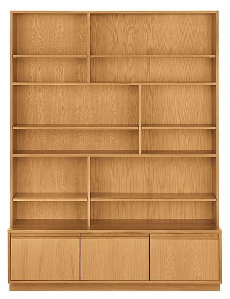 Keaton Modern Bookcases - Modern Bookcases & Shelves - Modern Office Furniture - Room & Board Modern Bookcases, Bookcase White, Bookcase Wall Unit, Modern Office Furniture, Bookcase Wall, Modern Bookcase, White Bookcase, Furniture Room, Wood Sample