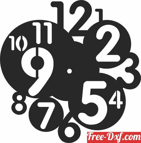 Clock Svg, Clock Svg Free, Mdf Wall Clock, Wallpaper Jam, Mdf Clock Design, Laser Clock Design, Wall Clock Vector, Cool Card Tricks, Clock Stencils