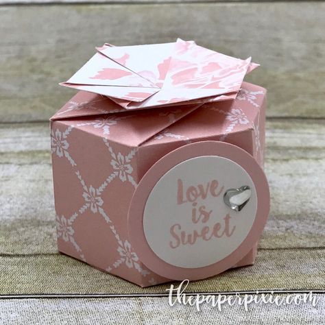 The Paper Pixie, Paper Pixie, Best Origami, Hexagon Wedding, Christmas Treats Boxes, Origami Envelope, Wedding Shower Favors, Gift Box Template, Origami Box