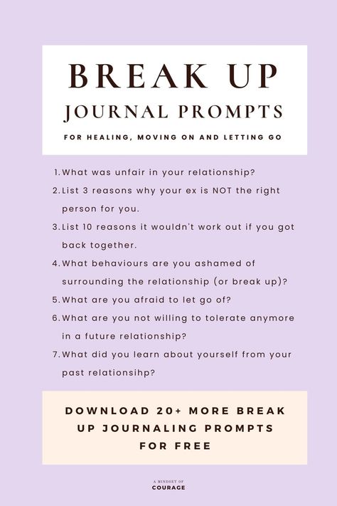 How to heal from a break up with journaling. 34 break up journal prompts you need for moving on, letting go and glow up after a break up. How to get over a break up. #journaling #breakup #selfcare #lettinggo #healing #glowup The Break Up, Journal Breakup, Break Up Journal Prompts, Break Up Journal, Heal From A Breakup, Food For Heart, Better Not Bitter, Therapy Inspiration, Healing From A Breakup