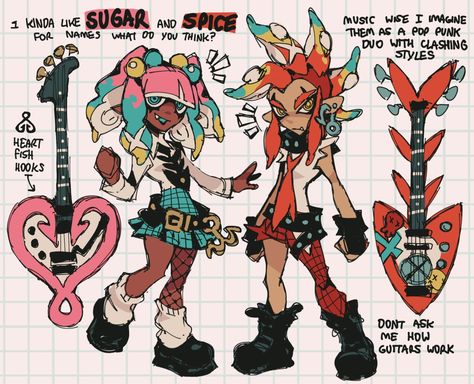 art by @onebadnoodle on tumblr Splatoon Idols, Noodle Art, The Noodle, Splatoon 2 Art, Character Designer, 영감을 주는 캐릭터, Cute Art Styles, Character Design References, Art Inspiration Drawing