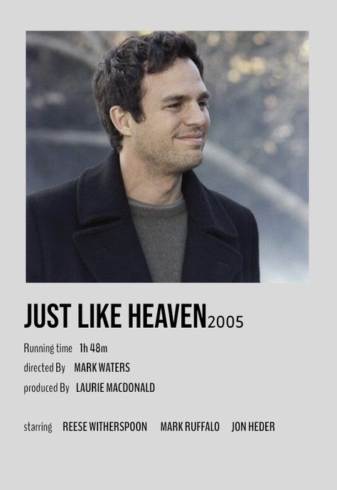 90 Minutes In Heaven Movie, Togo Movie Poster, He’s Just Not That Into You Movie Poster, Mark Ruffalo Movies, Movie Posters Shawshank Redemption, Reese Witherspoon Movies, Jon Heder, Rom Coms, Just Like Heaven