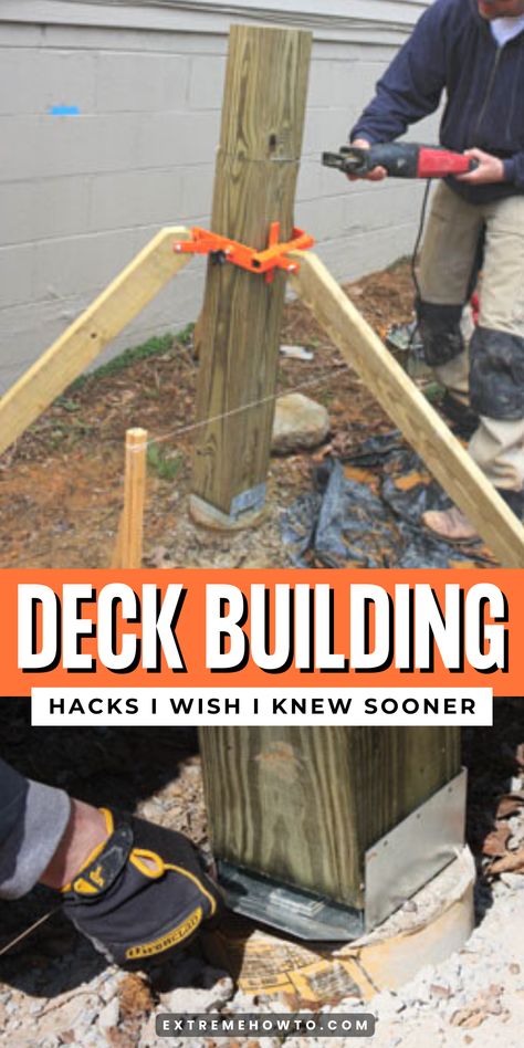 Free Deck Plans, Freestanding Deck, Deck Building Plans, Building A Floating Deck, Deck Framing, Deck Steps, Deck Building, Small Backyard Landscaping Ideas, Deck Construction