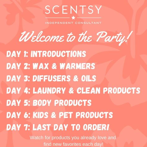 Online Scentsy Party Facebook, Scentsy Help Me Reach My Party Goal, Scentsy Facebook Party Day 1, Scentsy Launch Party Ideas, Scentsy Party Ideas Facebook, Scentsy Facebook Party Schedule, Welcome Scentsy Party, Scentsy Relaunch Party, Scentsy Online Party Ideas