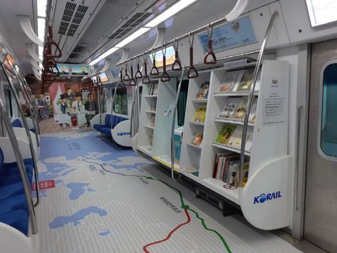 Reading Train, Library Concept, Train Museum, Ar Technology, Kiosk Design, Rest Area, New Interior Design, Event Activities, Daejeon