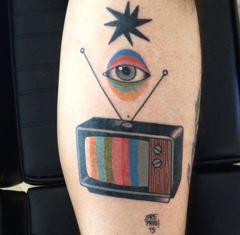 Tv Tattoo, Travel Tattoo Ideas, Traditional Tattoo Inspiration, Grunge Tattoo, Travel Tattoos, Forarm Tattoos, Quality Tattoo, Tattoo Aesthetic, Tattoos Inspiration