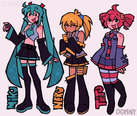 Teto Vocaloid Pfp, Miku And Teto, Vocaloid Group Art, Every Vocaloid Character, Official Vocaloid Art, Triple Baka, Kaai Yuki, Miku Hatsune Vocaloid, Vocaloid Characters